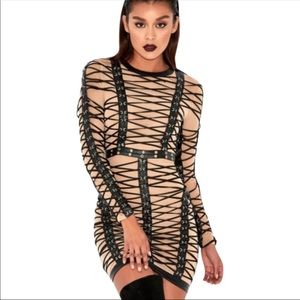 House of CB strappy black dress